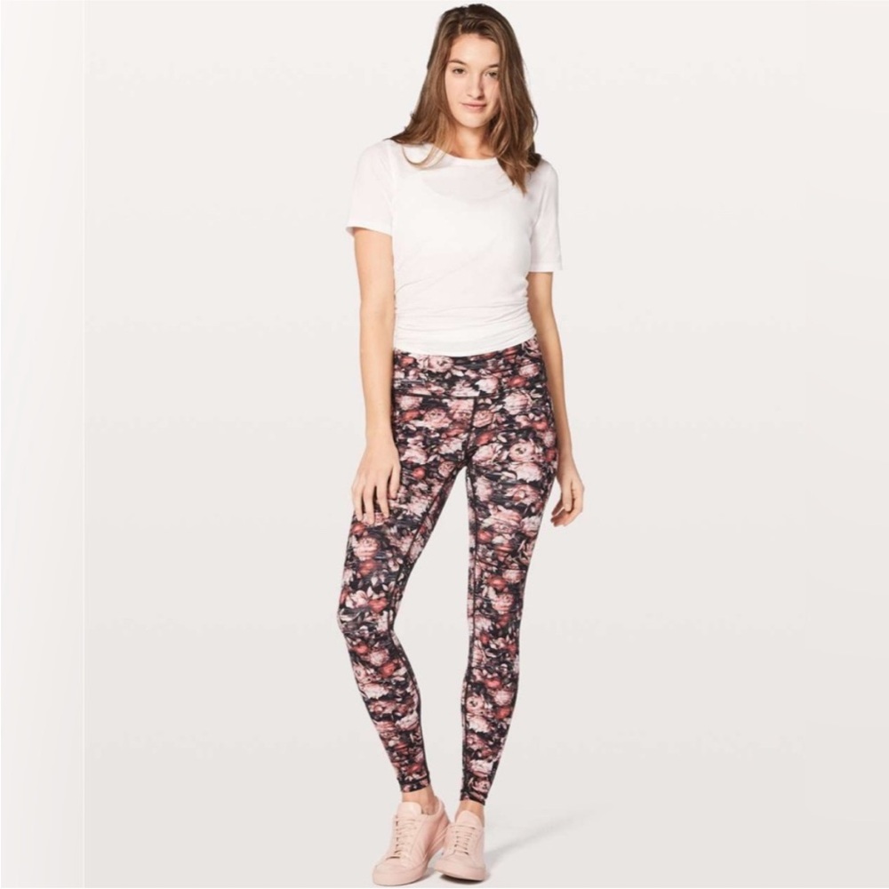 lululemon High-rise Tight Nulux in Peony Multi leggings Size 4